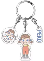 【中古】キーホルダー 7.ペコちゃん 3連アクリルキーホルダー 「PEKO×サンリオキャラクターズ」