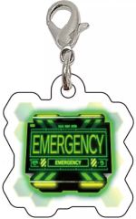 [중고] 열쇠 고리 EMERGENCY (그린) [파칭코 신 에반게리온 아크릴 매력 컬렉션 보류]