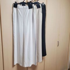 超人気‼️Bluefronce/ROBE ★2025新作　ワイドパンツ　サイドライン入り。春夏秋用　自宅洗濯OK