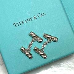 美品】ティファニー Tiffany ダブルハート フックバングル