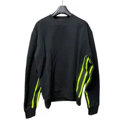 未使用に近い プラダ トレーナー スウェット ロゴデザイン ストライプ XS 黒 2 PRADA プラダ UJL21A 10UF ブラック ロゴ スウェット