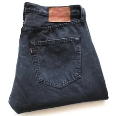 ポーランド製 LEVI'Sリーバイス PREMIUM 501 BIGE ストレッチ 後染め ブラック デニムパンツ W33 L30★SDP4064 ユーロ ジーンズ