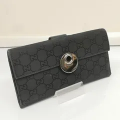 GUCCI グッチ 財布 長財布 231835 GG柄 レザー キャンバス 二