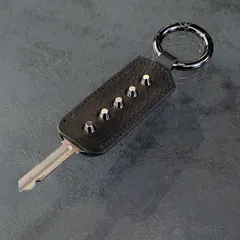キーカバー キーホルダー スライド式 スタッズ