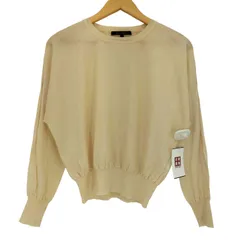 タラジャーモン TARA JARMON ウール クルーネック ニットプルオーバー レディース JPN：L のサムネイル