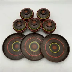 未使用 懐石道具 木製 柿合塗 正法寺蒔絵 箸洗 5客揃 小吸物椀 平安 象彦「箸洗 椀 五客」 小吸物椀 箸洗椀 茶道 茶懐石 会席