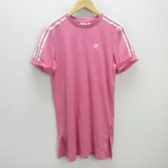 D■アディダス/adidas H35503 Roll-Up Sleeve Tee Dress/Tシャツワンピ【M】ピンク/LADIES/95【中古】