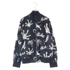 lucien pellat-finet (ルシアンペラフィネ) Hawaiian Zip Up Jacket ハワイアン ジップアップジャケット ネイビーのサムネイル