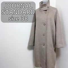 【22AW 美品】JOURNAL STANDARD スーパー140スタンドロングコート 38　スタンドカラー ウール ラグランスリーブ 2way M 冬 きれいめ 上品 大人 体型カバー 通勤 学生 ママ ポケット付き ひざ丈
