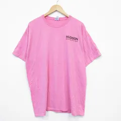 XL/古着 ジャージーズ 半袖 Tシャツ メンズ ハドソン 大きいサイズ クルーネック ピンク 25aug29 中古