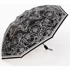 【割引クーポン】【新品】-Fortuna-晴雨兼用折りたたみ遮熱日傘 ブラック　傘 日傘 折りたたみ傘 かさ 黒 遮熱 晴雨兼用 日焼け  直径約100cm　ジャンボ　大きめ イベント 遮光 日よけ スポーツ
