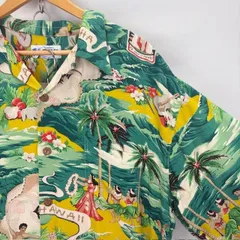 KIⅬAUEA LAND OF ALOHA 50s復刻プリント アロハシャツ MADE IN HAWAII 07041015 861 傷穴のサムネイル