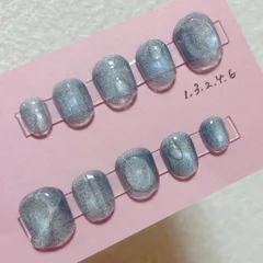【サイズオーダー】 プリズムネイル　ぷっくりネイル　レインボーネイル　マグネットネイル