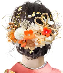 【特価】ドライフラワー 結婚式 造花飾り 袴 和玉 浴衣 七五三 ヘアアクセサリー 卒業式 かすみ草 着物 振袖 和装 水引 造花 髪飾り 成人式 手作り 8色展開 Y2700 [JZOON]