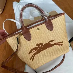 【新品特価】Longchamp ロンシャン　かごバッグ　ハンドバッグ トートバッグ ショルダーバッグ 軽量 大容量