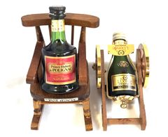 希少古酒】ポリニャック コニャック ミニボトル 2本セット（チェア付き
