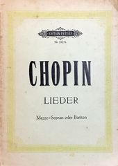 ショパン リート集 (声楽+ピアノ)輸入楽譜 Chopin Lieder ペータース/Peters 洋書