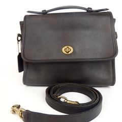 【COACH】コーチ 2way ハンドバッグ ショルダーバッグ 0116-318 ブラック レザー レディース【中古】7-3 41200