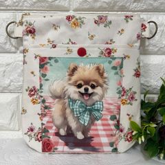 171]可愛い猫ちゃん♡フラットポーチ・ハンドメイド パネル生地