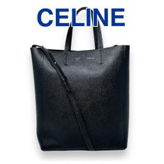 美品】セリーヌ ホリゾンタル ミュージアム トートバッグ レザー 黒