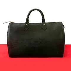 極 美品 LOUIS VUITTON ルイヴィトン ヴィンテージ スピーディ40 エピ レザー 本革 ボストンバッグ ハンドバック ノワール 29190