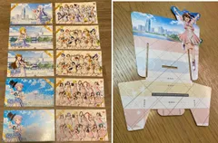 限定品【ノベルティコメントカード等　10枚（７種）】＋【カードを飾る特製スタンド（１枚）】セット販売『アイドルマスター ミリオンライブ！』×みなとみらいコラボイベント【非売品】