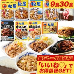 松屋　お気に入りの一品を見つけよう！9種の選りすぐり詰合せ30食セット