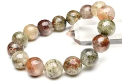 【１点物】マルチカラー ガーデンクォーツ 13.5mm ブレスレット パワーストーン 天然石 _U3314