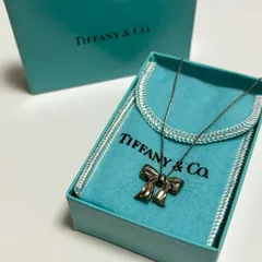 【送料無料】Tiffany&Co./ティファニーアンドコー/ネックレス/ペンダント/シルバー/SLV925/レディース/リボン/中古品/箱付き/袋付き