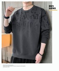 トレーナー シャツ トップス 長袖 カットソー メンズ 長袖シャツ クルーネック 丸首 シンプル カジュアル おしゃれ お洒 min#