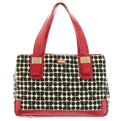 ケイトスペード KATE SPADE ボストンバッグ ハンドバッグ トートバッグ 切替 総柄 黒 ブラック 赤 レッド /BBのサムネイル