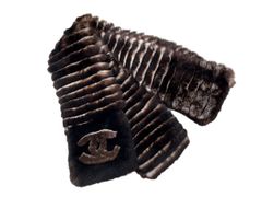 【新品同様品】CHANEL シャネル ココマーク ネックウォーマー オリラグファー×カシミア ブラック×ブラウン ラビットファー マフラー ラパン 中古 マフラー ストール リアルファー ブランド ファッション レディース 女性用 プレゼント ギフト