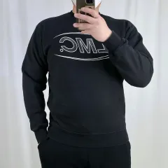 LMC 黒 裏起毛 パーカー S 250215