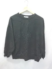 ◇ ⊇ Audrey and John Wad オードリーアンドジョンワッド 長袖 プルオーバー トレーナー サイズF ブラック レディース E  【1411070011909】