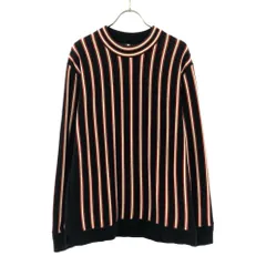 ユナイテッドトウキョウ ダブルストライプ柄 長袖 プルオーバー ニット 1 ブラック系 UNITED TOKYO セーター メンズ