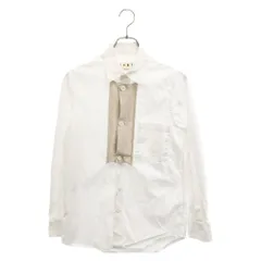 MARNI (マルニ) 16SS 素材切り替え長袖シャツ M05DL0001 S44928 ホワイトのサムネイル