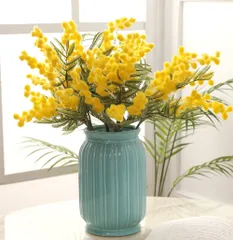 【迅速発送】siawadeky アカシア 造花 花束 4束20本 ライラックの花 シルク花 枯れない花 人工観葉植物 装飾置物 写真撮影 母の日 敬老の日 お祝い プレゼント インテリア 部屋飾り ギフト花束