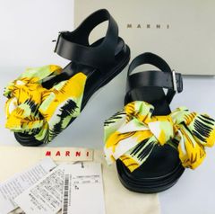 MARNI マルニ フスベットサンダル 花柄 フローラル 35ハーフ - メルカリ