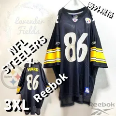 NFLスティーラーズゲームシャツTシャツSTEELERS両面プリント刺繍ワッペンアメフト黒ブラックレイヤード3XL.ナイロンプルオーバー古着