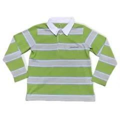 mont-bell モンベル キッズ トップス ボーダー 長袖 ポロシャツ 管理あ627