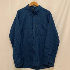 mont-bell モンベル 長袖シャツ ポリエステル ギンガムチェック 1114547 サイズ: L カラー: ブルー/ブラック メンズ トップス