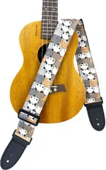 fogman ギターストラップ ベース 可愛い 動物 フェンダー デザイン ベルト(クマ)