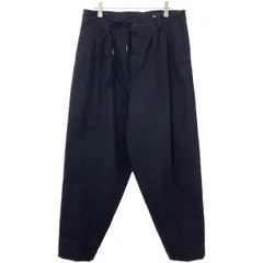 Edwina Hori ネイビー ワイドパンツ バギー