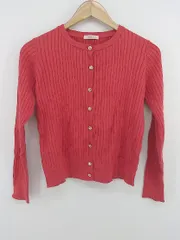 ◇ Techichi テチチ 長袖 ニット カーディガン サイズM レッド系 レディース P  【1303020001934】