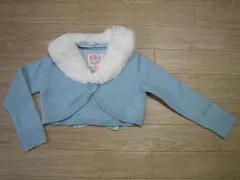 シャーリーテンプル shirley temple アウトレット 子供服 女の子 110cm 長袖 ボレロ カーディガン 水色 秋 冬 ★3 トップス 冬服 ガールズ 女児 キッズ 【中古】 ユーズド リサイクル 古着 子ども服 こども