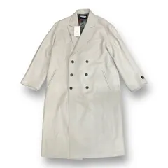 定価52800円 新品 MAISON SPECIAL SUPER170S ウール プライムオーバー ピークドラペル ダブルブレスト チェスターコート メゾンスペシャル 11222161205  Lグレー 02  59797Aのサムネイル