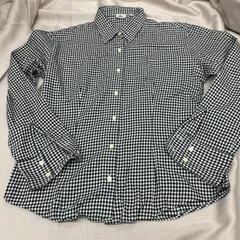 ラコステ　LACOSTE レディース　長袖　シャツ　ギンガムチェック　チェック柄　白　黒　サイズ42