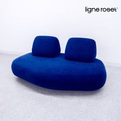 【展示品】ligne roset リーン ロゼ ROSETTelen ロゼテレン 3人掛け ソファ ファブリック ブルー クリスチャン・ウェルネール 定価72万