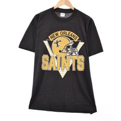 古着 90年代 TRENCH NFL NEWORLEANS SAINTS ニューオーリンズセインツ スポーツプリントTシャツ USA製 XL ヴィンテージ/eaa330142