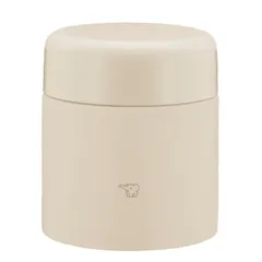 ZOJIRUSHI 象印マホービン ステンレス保温スープジャー ランチジャー シームレスせん 300ml ベージュ ふたとパッキンが一体化 お手入れ簡単 洗う点数3点のみ SW-KA30-CM [ベージュ] [300ml]